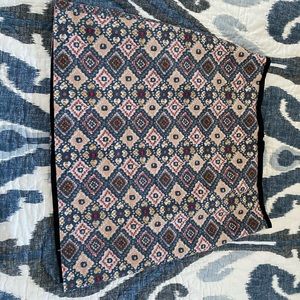 Loft patterned tweed skirt